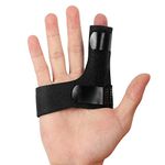 Promifun Finger Braces, Trigger Finger Splints with 2 pairs of Gel Finger Cots for Straightening,Mallet Finger and Broken Finger ,Finger Straighteners Provide Support and Relieve Pain