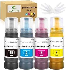 JoyPrinting 104 Sublimation Ink for Epson 2810 1810 2710 2714 2711 2726 ET-2850 2830 2815 2820 2856 2750 2700 2811 Compatible EPSON ECOTANK Printer (BK/C/M/Y, 4-Pack)