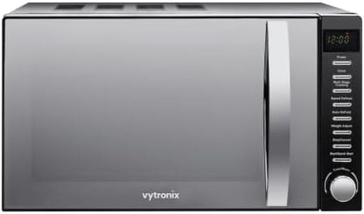 VYTRONIX VY-HMO800 800W Digital Microwave Oven | Freestanding Microwave with 5 Power Levels, Clock & Timer Function | Black Microwave with Mirrored Front, 20 Litre Capacity-hmo800