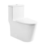 Swiss Madison Dreux High Efficiency One Piece Elongated Toilet with 0.8 GPF Water Saving Elite Technology