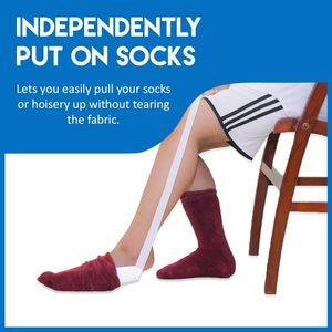 Sock Aid Shoe Horn Helper – Easy Grip Dressing Assist Tool