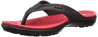 Flite Women's Flip-Flops - 8 UK/India (42 EU)(FL0291L) ( Black-Red color)