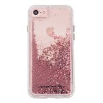 Case-Mate iPhone 8 Case - WATERFALL - Cascading Liquid Glitter - Protective Design for Apple iPhone 8 - Rose Gold