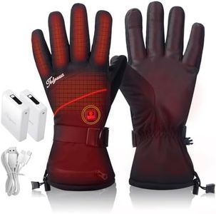 Telguua Heated Gloves for Women Men with 5500mAh 7.4V Battery Electric Rechargeable USB, Men's Heated Cycling Glove Waterproof Touch Screen, Upgraded, Women's heating Warm Work Glove