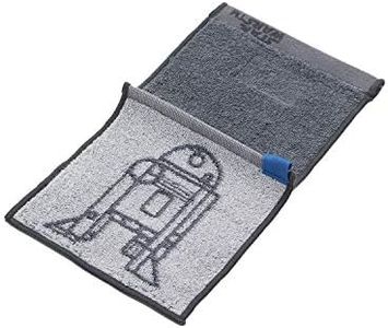 Towel Museum 25-3800070 WARP SATR Wars Star Wars R2-D2 Half Mini Towel, Gray, Hydro Silver Titanium Treatment, Antibacterial, Odor Resistant