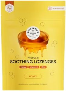 Beekeeper's Naturals Soothing Honey Cough Drops - Immune Support with Vitamin D, Zinc and Propolis Throat Soothing Lozenges, 24 Ct
