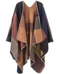 OWIF Women's Poncho Cape - Versatile Shawl Wrap, Winter Scarf, Kimono for Women - Perfect Plus Size Clothes for Women and Gifts for Her,Series 01-khaki