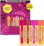 Burt's Bees Lip Balm Gift Set, Beeswax Bounty Fruit Mix, Perfect Lip Balms for Holiday Gift Baskets, 4-Pack, 0.15 oz.