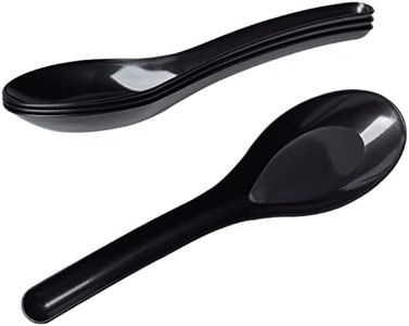 Karat U2015B Med-Heavy Weight Asian Soup Spoon - Black -1,000 ct