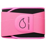 Sports Research Sweet Sweat® 'Pro-Series' Waist Trimmer with Adjustable Velcro Straps for a Tighter Fit (Pink, XS-S)