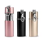 Cisixin 3 PCS Portable Ashtray Keychain Ashtray Holder, Mini Ashtray with Lid Pocket Ashtray Keyring for Outdoor Indoor Travel Use, Easy to Carry