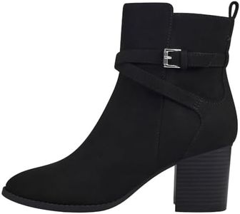 Bandolino Women's Dissy Ankle Boot, Black, 9.5