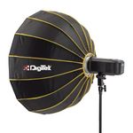 Digitek DBDS-65W 65cm Beauty Dish Softbox (White), Collapsible, Transportable, Lightweight Bowen Mount for Photography & Studio Lighting with Removable Diffuser