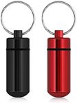 kwmobile Key Ring Pill Cases (Pack 