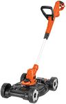 BLACK+DECKER 3-in-1 String Trimmer/Edger & Lawn Mower, 6.5-Amp, 12-Inch, Corded (MTE912)