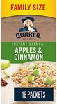 Quaker Apples & Cinnamon Instant Oatmeal, 18 Packets, 594g