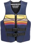 Airhead Santa Cruz Life Vest Adult XLarge Navy L70, Fits Chest 45-47.5 inch