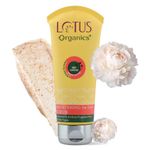 Lotus Organics+ Brightening De-Tan Scrub | With 100% Certified White Peonies | Reduce Tanning | Combats sun damage | Removes Blackheads, Whiteheads and Pigmentation | For Glowing & Fresh Skin | For All Skin Types