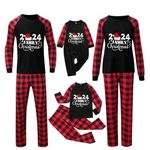 Family Christmas Pyjamas Set Family pj Pants Matching Family Pyjama Bottoms Pijama pareja Snowflake Pyjamas for Family Buffalo Plaid Pants Pyjama Sets Christmas for Christmas