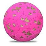 Size 3 Soccer Ball Pink, Girls Soccer Ball Size 3, BASSIRY Soccer Beginners Ball Sports Soccer Class Outdoor Recreation Ball for Girls Christmas Birthday