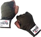 Prospo Mexican Boxing Hand Wraps, Stretch wrap, Hand Wraps, Spandex Bands, Hand Bandage, Protectors - 108 inch Stretch (2.5 Meter, Olive) Pair