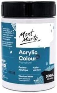 Mont Marte Signature Acrylic Colour Paint 300 ml, Titanium White