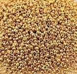Miyuki Round Seed Bead Size 15/0 8.2g-tube Galvanized Gold