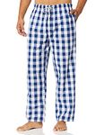 Nautica Mens Soft Woven 100% Cotton Elastic Waistband Sleep Pajama Pant, Blue Depths, Large