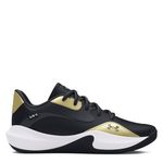 Under Armour Unisex-Adult Lockdown 7 Low Sneaker, (001) Black/Metallic Gold/Black, 9 Women/7.5 Men