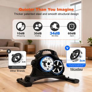 Niceday Mini Exercise Bike – Compact Pedal Exerciser for Home Fitness