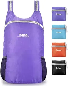 tuban Ultra Lightweight Packable Water Resistant Backpack for Travel Camping Outdoor Hiking Daypack