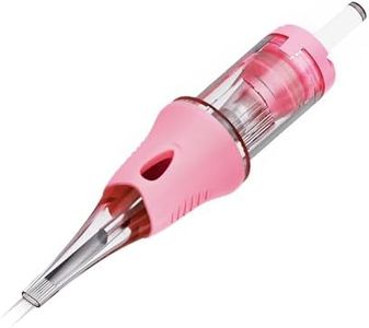 FAMISOO Professional Permanent Makeup Tattoo Cartridge for Eyebrow Eyeliner Lip Hair Scalp,2P Liner,0.3mm Middle Taper,Pack of 10