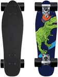 KO-ON Skateboard Complete Skateboards 22 Inch Mini Cruiser Skateboards for Beginners Kids Boys and Girls (Castor T-Rex)