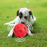 Dog Giggle Ball Toy Pet Playing Wobble Ball with Giggle Sound Pet Ball Toy, Zip-zip Ball