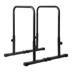 Gravity Fitness Dip Bars XL - Heavy-duty Parallettes for Calisthenics, Home Gym & Commercial Use - Adjustable 38mm Handles for Dips, Levers, Strength Training, and Gymnastics Training
