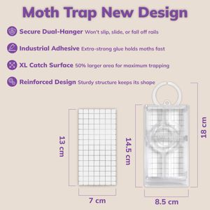 Entopest Clothes Moth Monitoring Traps 10-Pack – Wardrobe & Room Refill