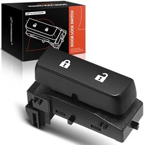 A-Premium Front Right Passenger Power Door Lock Switch Compatible with Chevrolet Chevy Silverado 1500 2500 HD 3500 HD, Traverse & GMC Sierra 1500 2500 HD 3500 HD, Replace# 901-109, 901109, 15804094