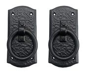 Adonai Hardware Zuriel Antique Iron Door Knocker (2, Black Powder Coated), Adult