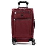 Travelpro Platinum Elite Softside Expandable Spinner Wheel Luggage, Bordeaux, Carry-On 21-Inch