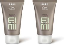 Wella Professionals EIMI Rugged Texture Strong Hold Matte Texturising Hair Paste, Hold Level 3, 75ml (Pack of 2)