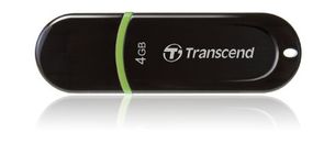 Transcend TS4GJF300 4GB JetFlash 300 USB Drive - Black