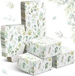 Christmas Eucalyptus Gift Box Small White Boxes Paper Soap Boxes Cardboard Gift Wrap Boxes Ornament Boxes for Gifts Birthday Wedding Favor Baby Shower Favor, 3.2 x 3.2 x 1.6 Inch(30 Pcs)