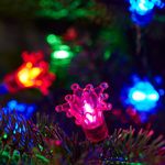 Lights4fun 150 LED Traditional Multicoloured Pickwick Connectable Christmas Tree Lights 15m Plug in Timer IP44 Indoor and Outdoor Use