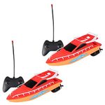 MULOUTSPO 2X Speed RC Boat RC Boat Remote Control Boats Electric Waterproof Sailing Toys for Children Toy Red