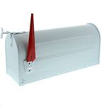 Burg-Wächter 891 W 18620 U.S. Mailbox, White, (B x H x T) 220 x 480 x 170 mm