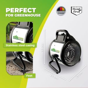 BioGreen Electric Greenhouse Heater – Portable Plant Warmer