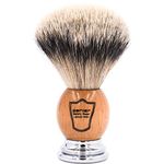 Parker's 100% Silvertip Badger Men's Shaving Brush & Stand - Olivewood