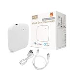 MOES Tuya Smart Wired Hub, Multi-mode with ZigBee, WiFi & BLE, Security Modes for Home Protection, Control via Smart Life app & Voice Control Using Alexa/Google Home