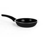 Kuber Industries ProNexus 18 cm Non Stick Frying Pan for Induction Stove | Omelette, Egg & Pan Cake Frying Pan for Cooking with Handle | Stir Fry Pan for Kitchen | Black