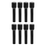 X AUTOHAUX 8pcs Car Door Lock Knobs Door Lock Knob Aluminum Alloy Black